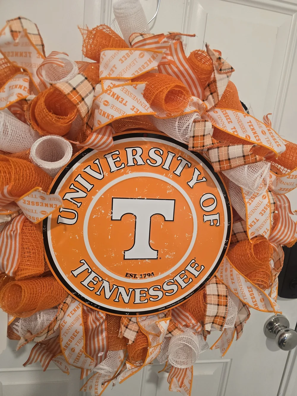 University of Tennessee Orange T Wreath Football